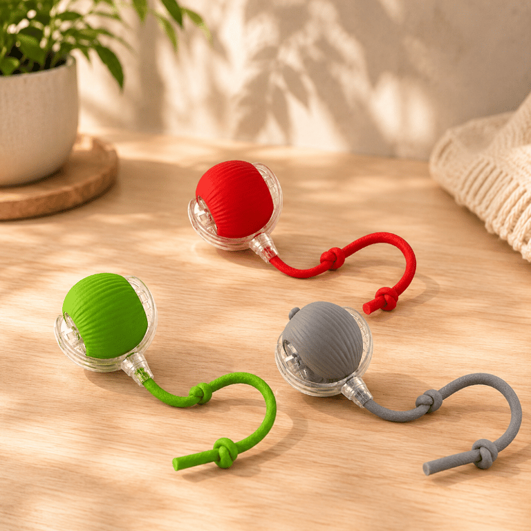 Bola Pet Interativa Automática Com Luz Led Recarregável USB