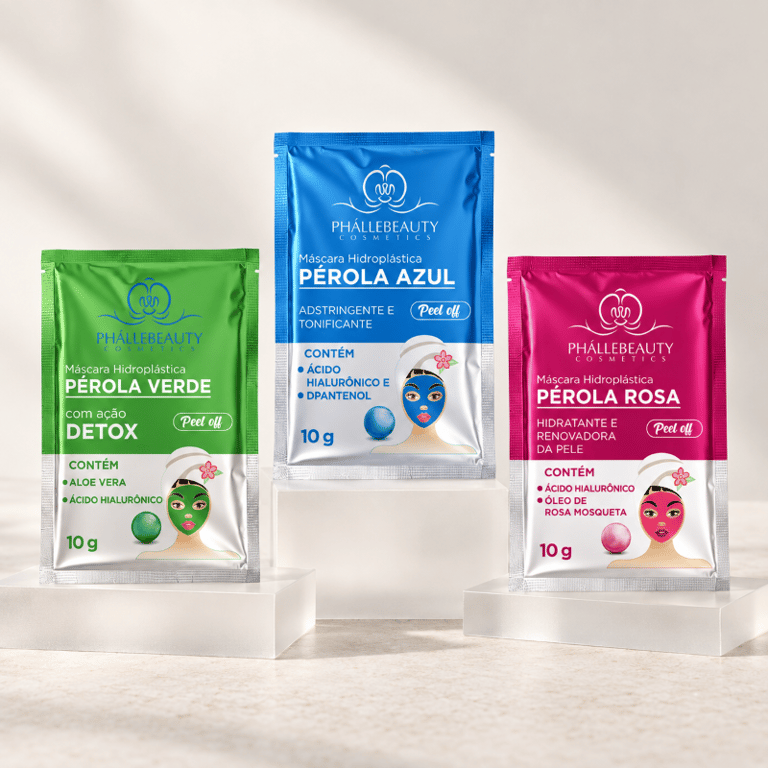 Máscara Facial Hidroplástica Peel Off Sachê Phállebeauty 10g