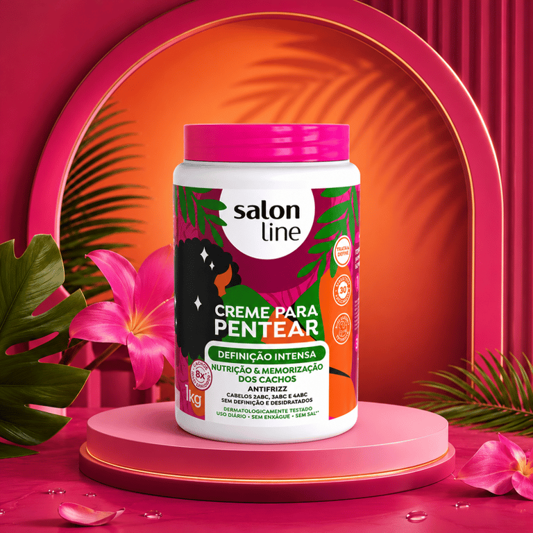 Creme Para Pentear Definição Intensa Nutrição & Memorização Dos Cachos Salon Line 1kg