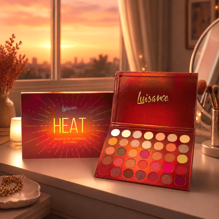 Paleta de Sombras 35 Cores Heat Luisance 52,5g