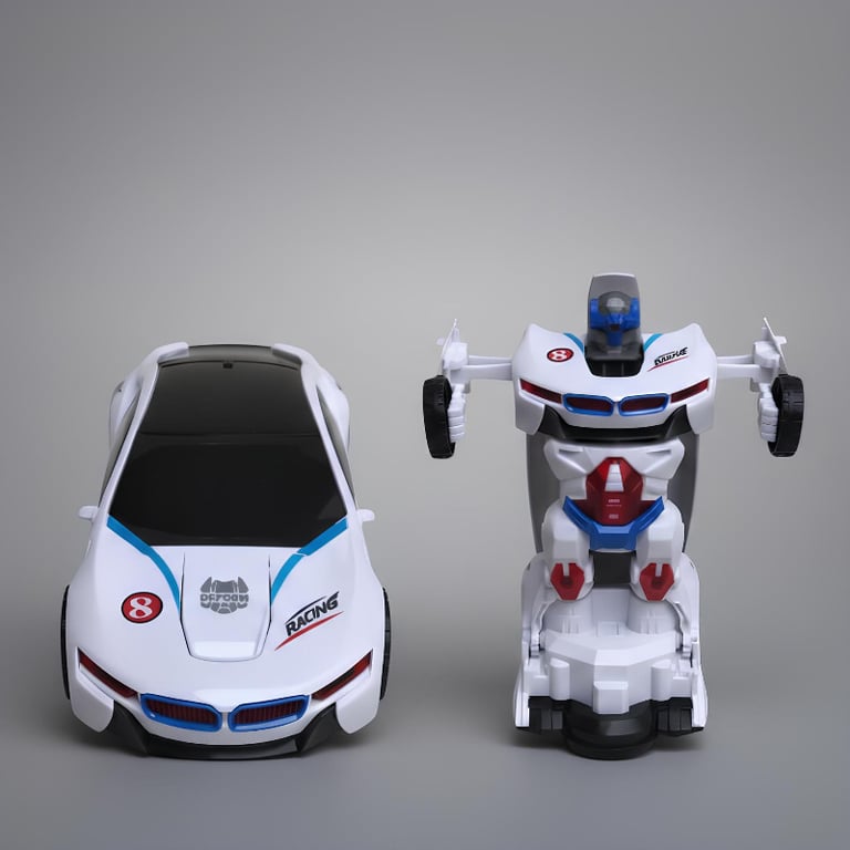 Carrinho Robô Transformers Bate Volta