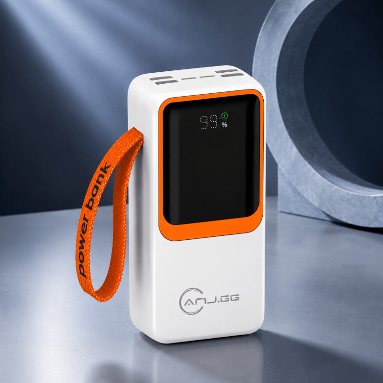 Carregador Portátil 30000mAh Power Bank Com Tela Digital E Carga Rápida