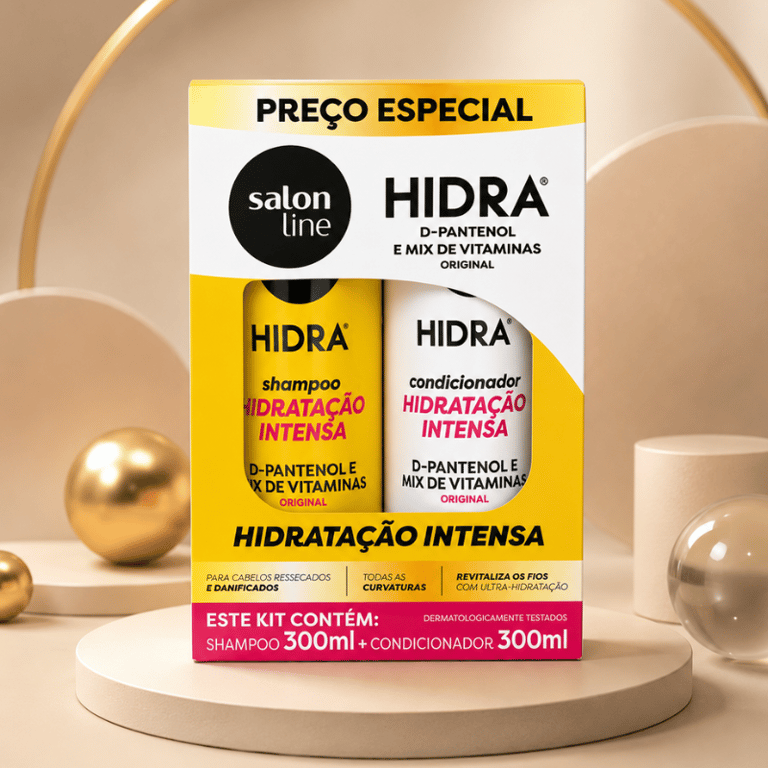 Kit Shampoo e Condicionador Hidra Hidratação Intensa Salon Line 300ml