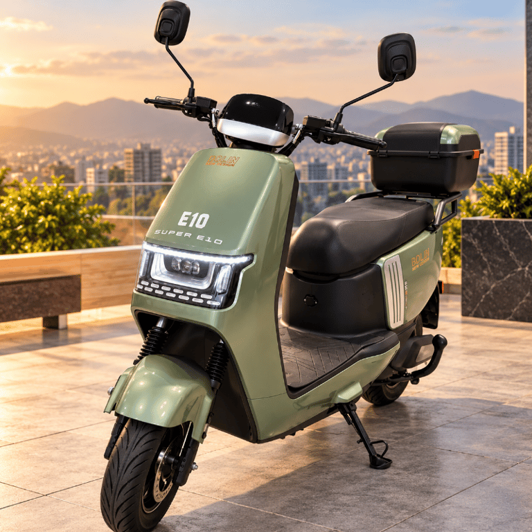 E10 Moto Elétrica Bolin 1000W Bateria Litio Autonomia De 70km Por Carga Peso Máximo Suportado 150kg