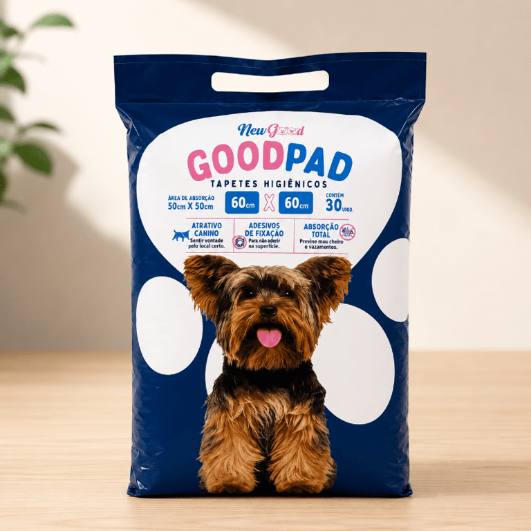 Tapete Higiênico Para Cães Alta Absorção 60 X 60 Com 30 Unidades