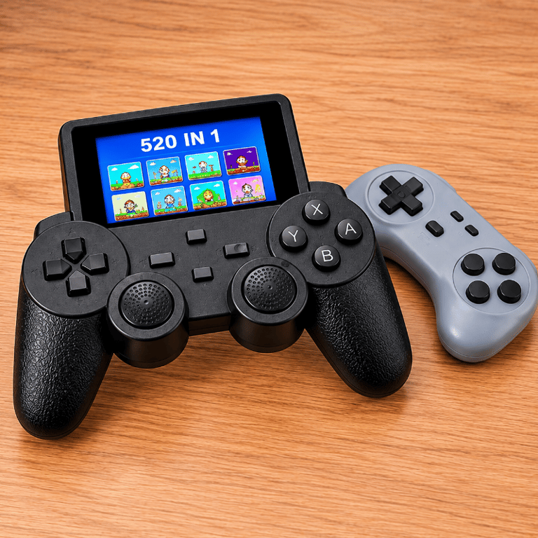 Mini Videogame Retrô Portátil 520 Jogos Clássicos Controle Extra Diversão Para Toda Família