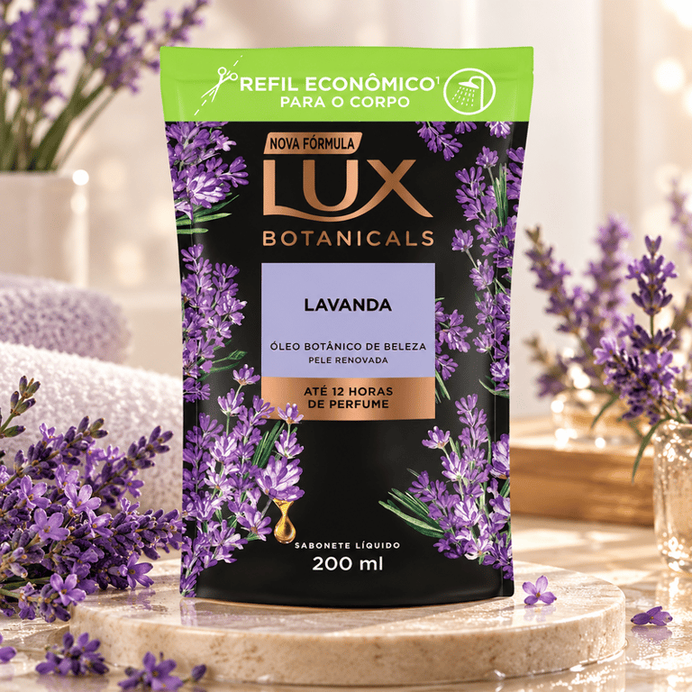 Sabonete Líquido Corporal Lavanda Lux Refil 200ml
