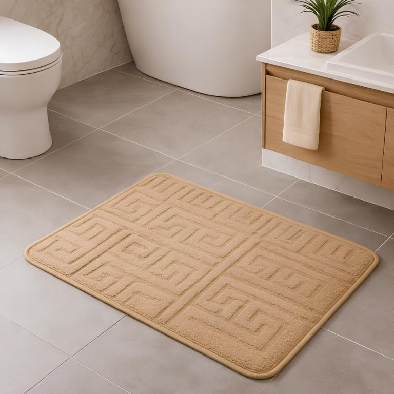 Tapete Antiderrapante com Relevo Decorativo