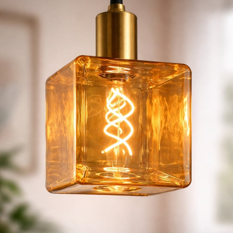 Lâmpada Filamento Led Gelo Bivolt Âmbar E27