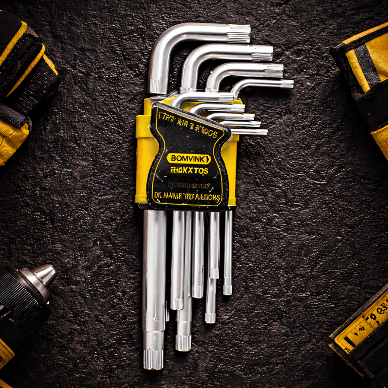 Kit Jogo De Chave Torx 9 Pçs Extra Longa Ferramentas