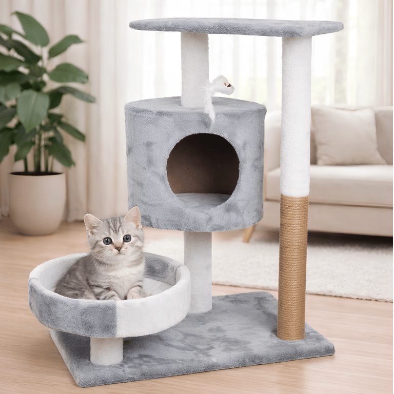 Arranhador Torre Para Gatos Com Plataforma