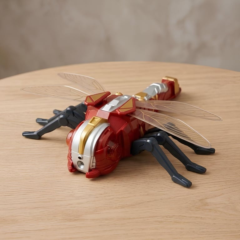 Brinquedo Libélula Robótica Com Controle Remoto E Spray