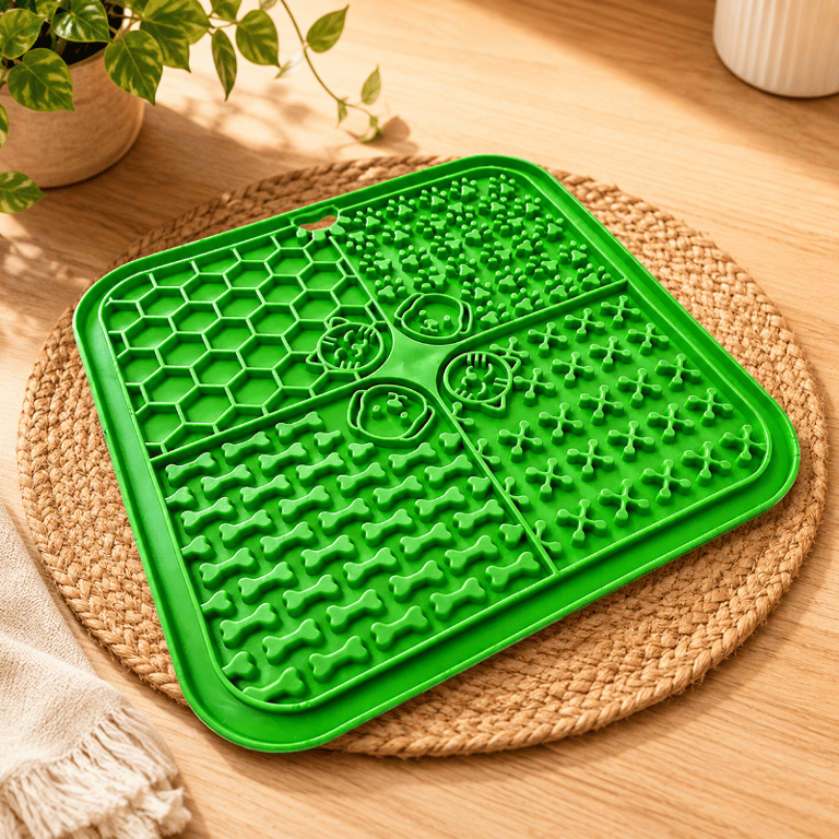 Tapete Lamber Interativo Em Silicone Para Cães E Gatos
