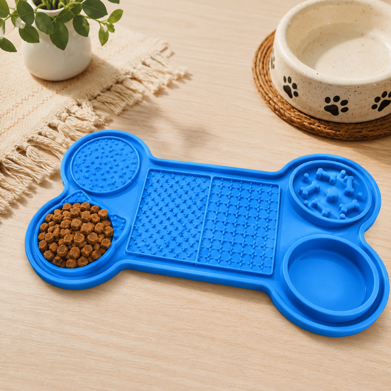 Tapete Comedouro Lento Interativo Para Cães E Gatos