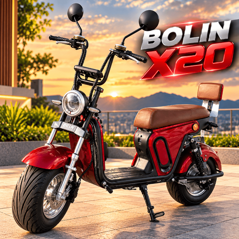 BOLINX20 Moto Elétrica 1000W  Bateria Lítio Autonomia de 50 á 60km Peso Máximo 150kg