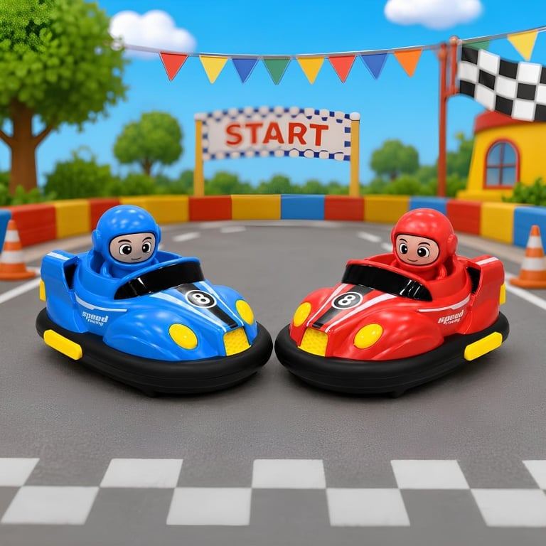 Carrinho De Controle Remoto Bate Bate Go-Kart Com Ejeção De Piloto