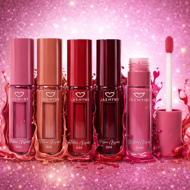 Batom Líquido Cores Vibrantes Jasmyne 6ml