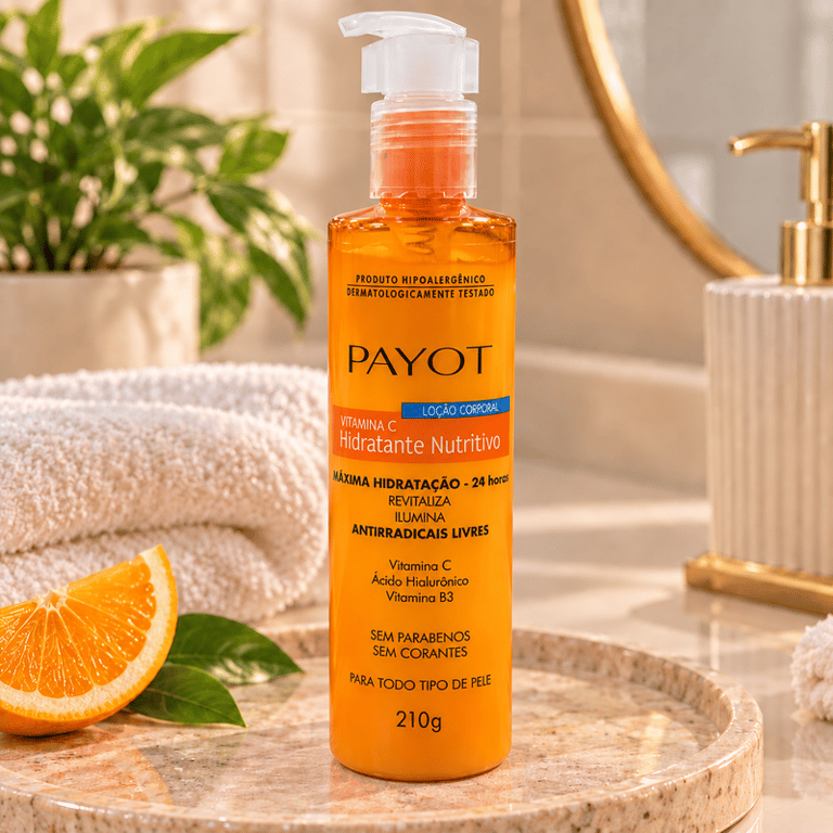 Loção Corporal Hidratante Nutritivo Vitamina C Payot 210g