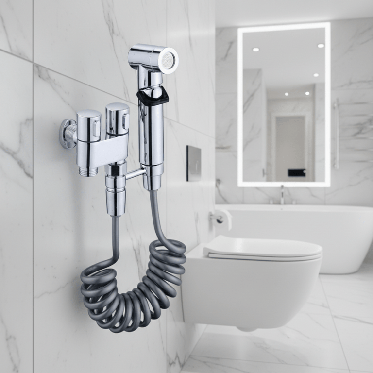Ducha Higiênica Banheiro 2 Saídas Registro E Gatilho Completa