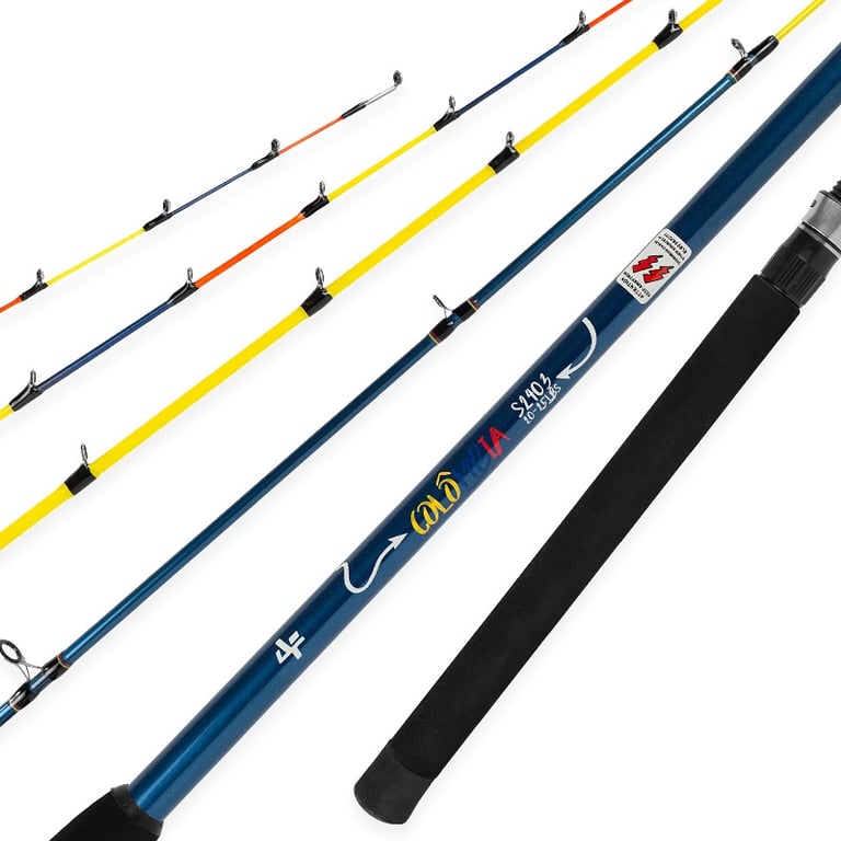 Vara De Pesca Fibra De Vidro Colômbia Desmontável 3 Partes