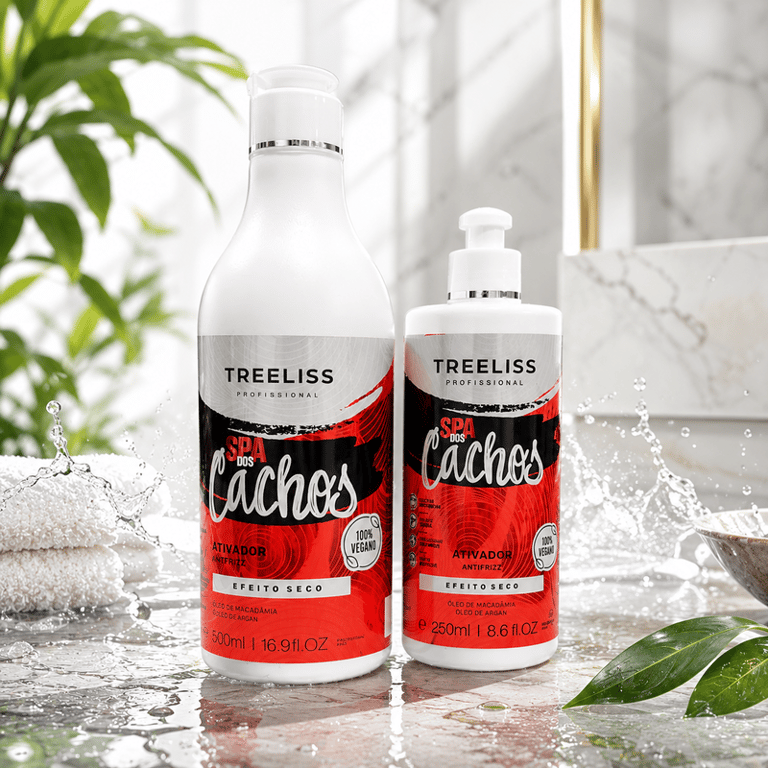 Ativador Antifrizz Efeito Seco Spa Dos Cachos Treeliss