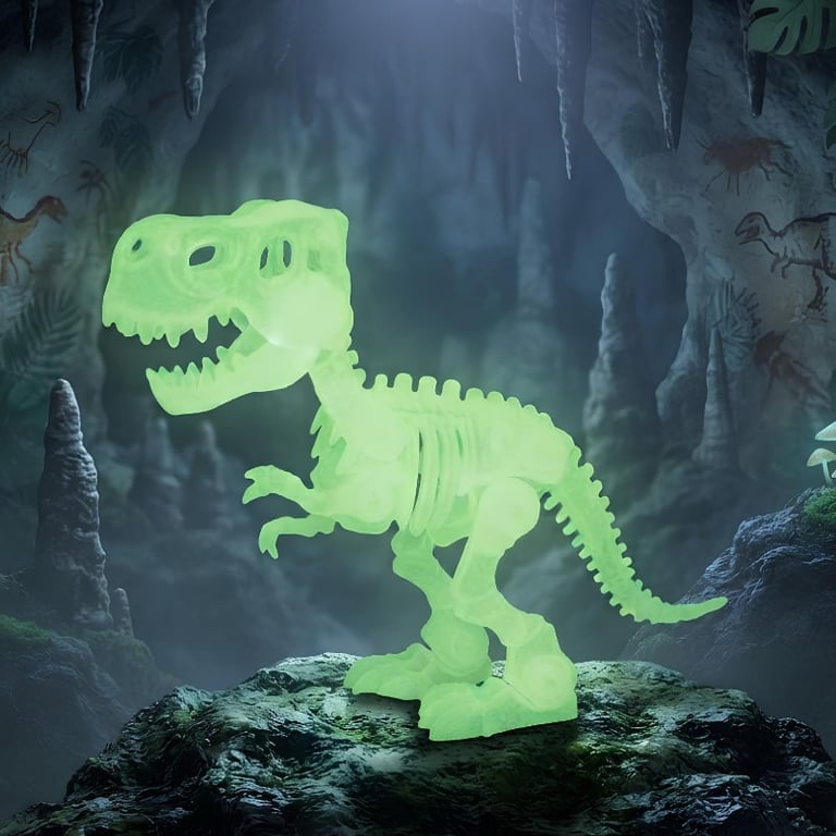 Dino Glow Monte Seu Próprio Dinossauro Que Brilha No Escuro