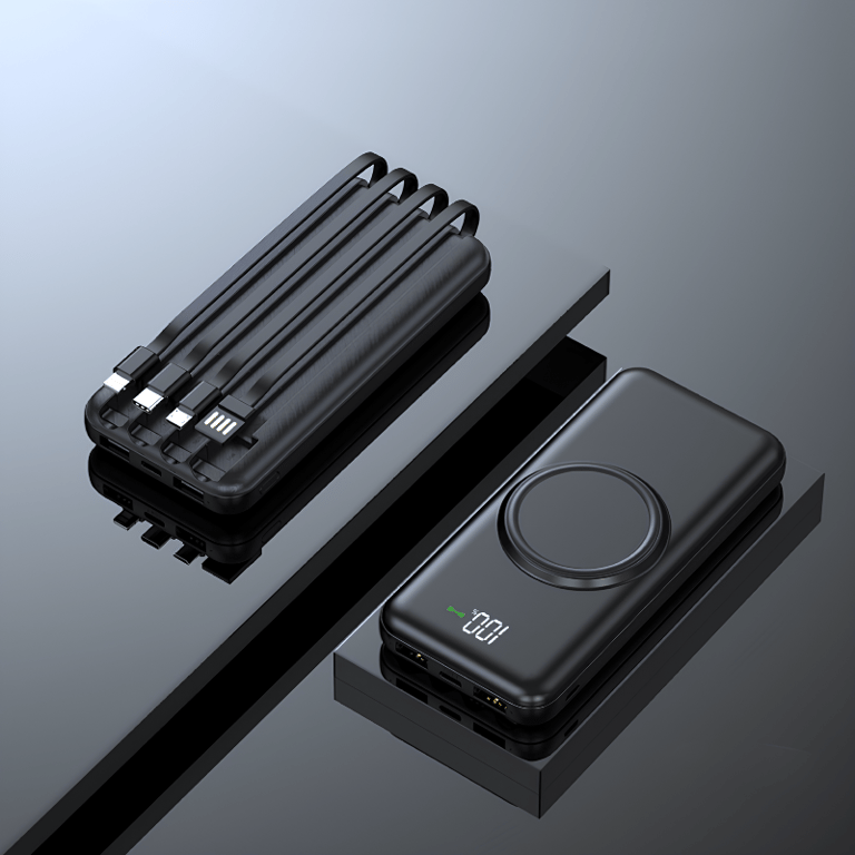 Carregador Portátil Sem Fio 20000mAh Power Bank Universal Para Celular
