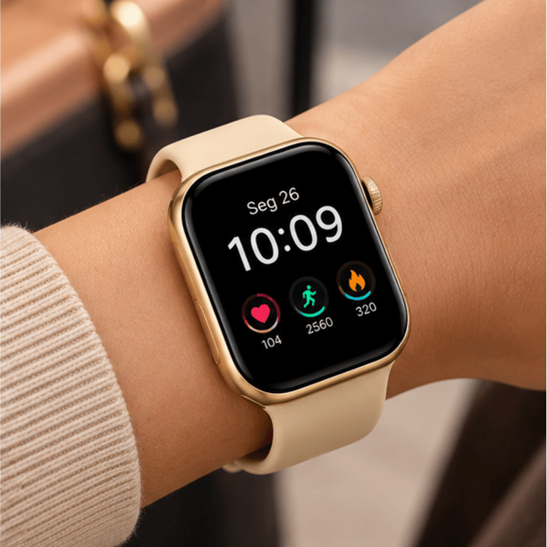 Relógio Smartwatch Inteligente com Tela Touch Bluetooth Notificações e Monitoramento de Atividades