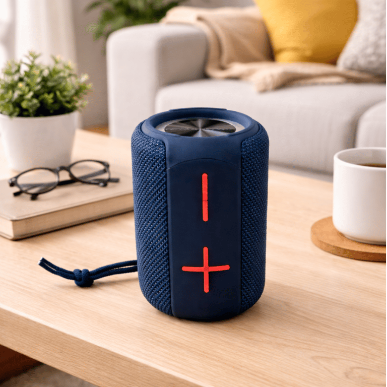Caixa De Som Bluetooth Portátil 8W Com Luz RGB TWS Rádio USB Cartão SD Microfone E Bateria Recarregável