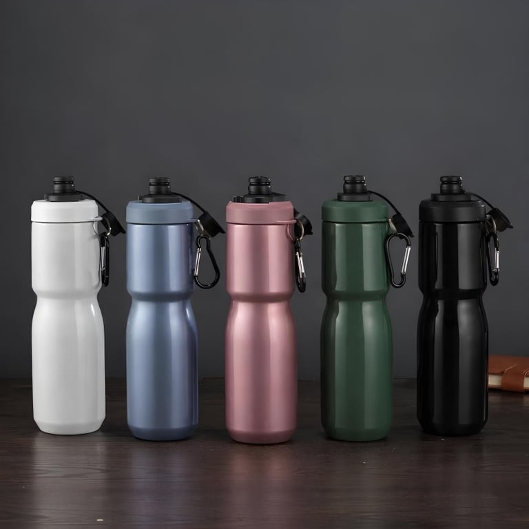 Garrafa Térmica 550ml Inox Com Isolamento A Vácuo E Tampa Com Trava De Segurança