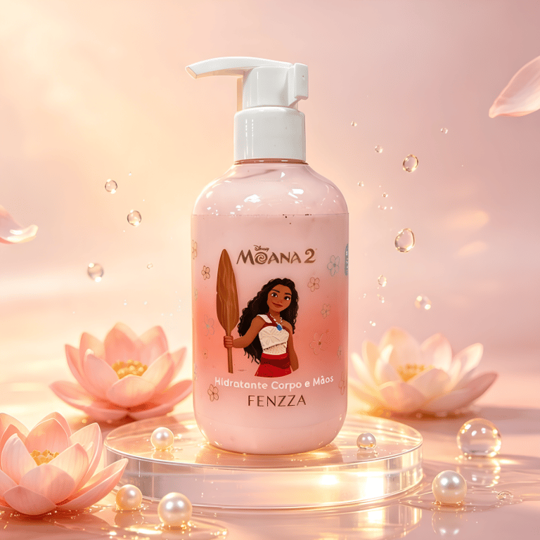Hidratante Corpo e Mãos Moana 2 Disney Fenzza 250ml