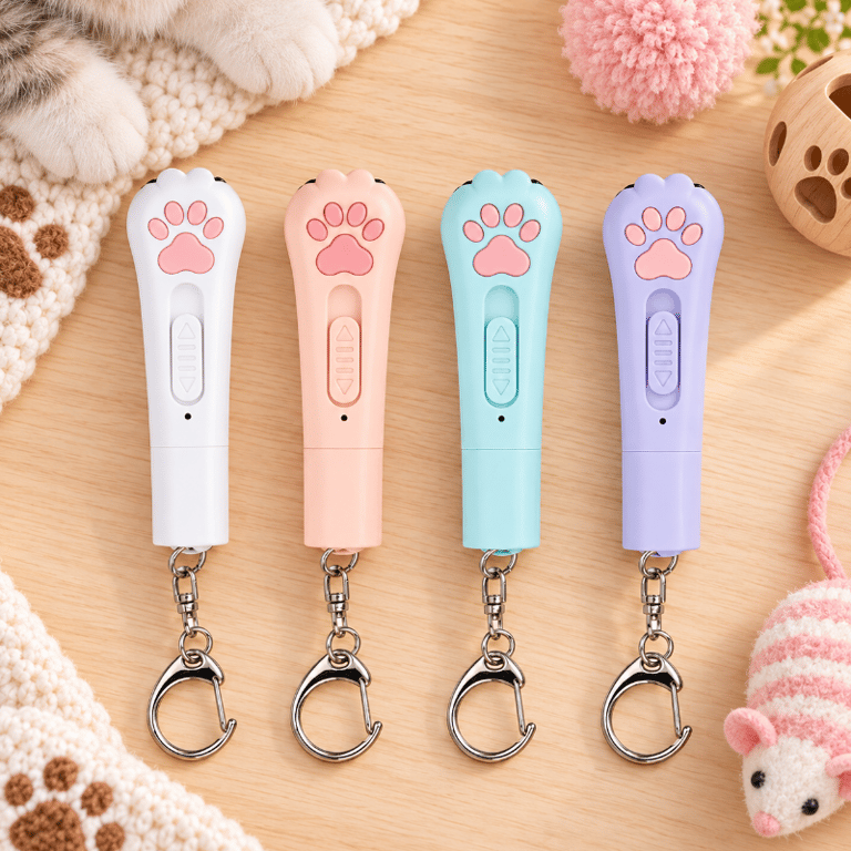 Laser Interativo Com Chaveiro Para Gatos