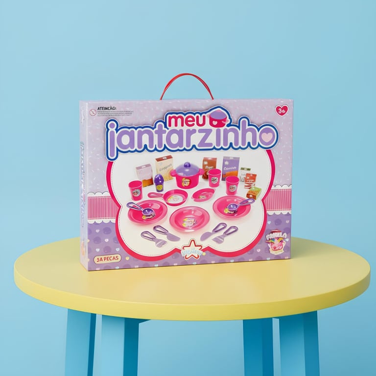 Kit Meu Jantarzinho Com 24 Peças 