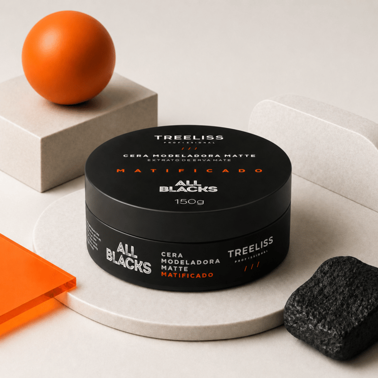 Cera Modeladora Matte Matificado Cabelo e Barba All Blacks Treeliss 150g
