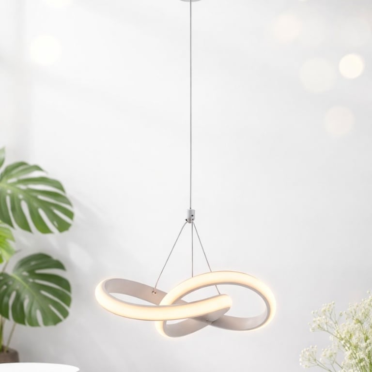  Lustre LED Infinito Branco 3000K 20W