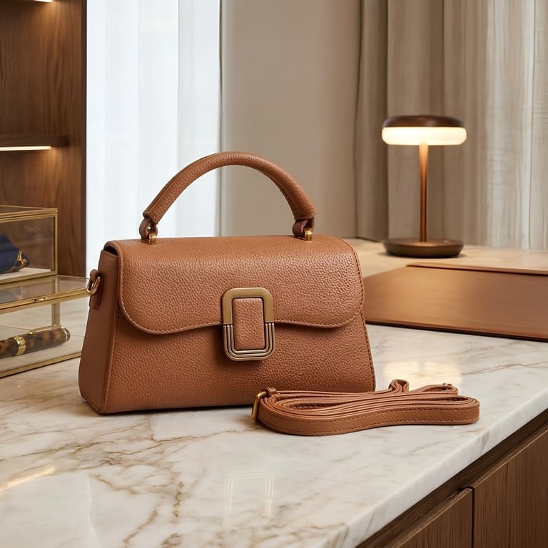 Bolsa Com Silhueta Estruturada Com Estética Retrô Chic