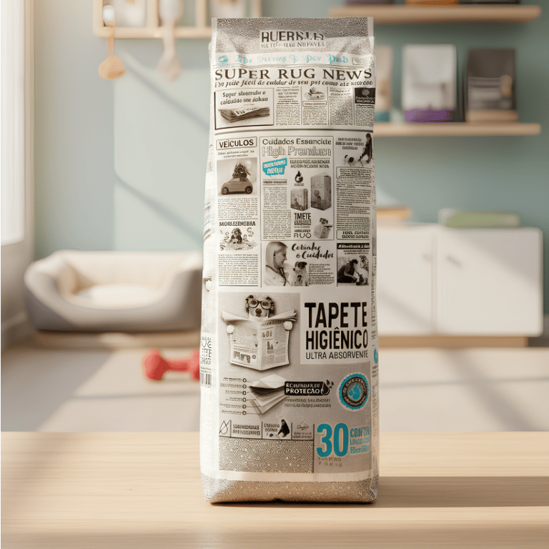 Tapete Higiênico Super Absorvente  para Cães 80cmx60cm