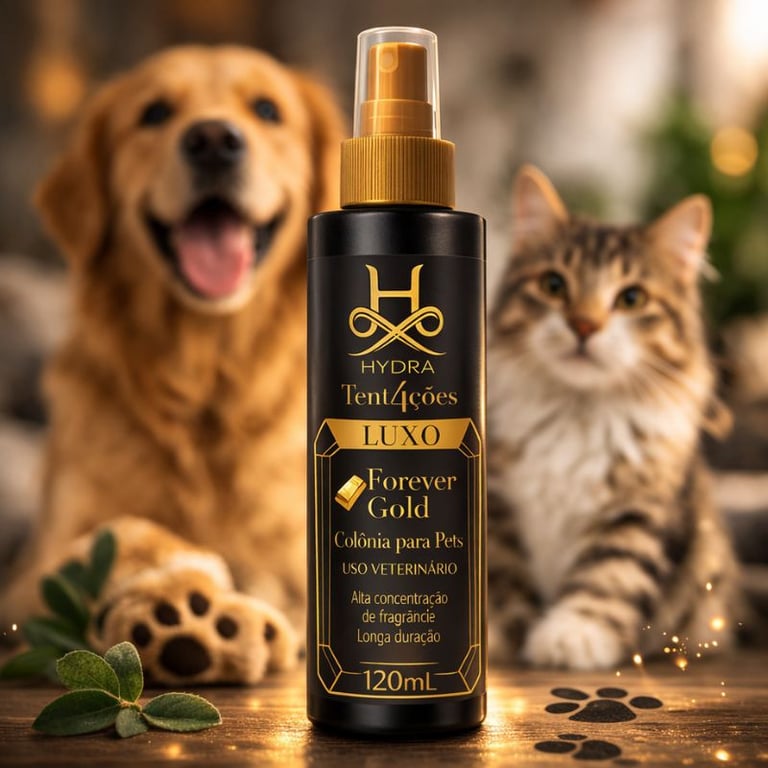 Colônia Forever Gold Hydra Tent4ções Luxo 120ml