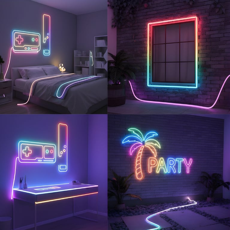 Fita Led Mangueira RGB 5M Com Controle e Fonte