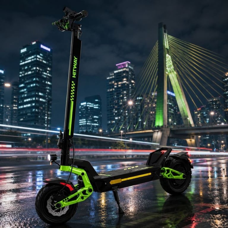 H18MAX Patinete Elétrico 1000W Bateria de Lítio Autonomia 120Km Peso Máximo  Suportado 150Kg