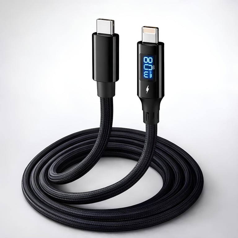 Cabo De Dados Type-C Para iPhone Carregamento Turbo E Alta Velocidade