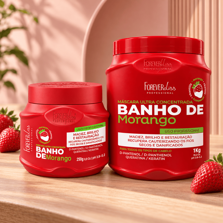 Máscara Banho De Verniz Morango Forever Liss