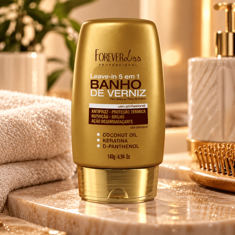 Leave-in 5 em 1 Banho de Verniz Forever Liss 140g