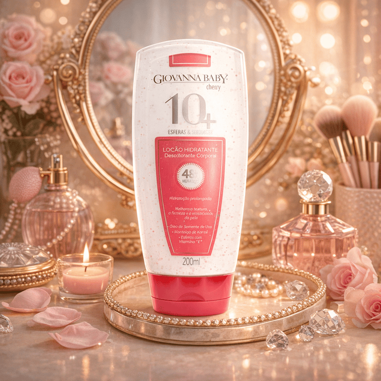 Loção Hidratante Corporal Cherry 10+ Giovanna Baby 200ml