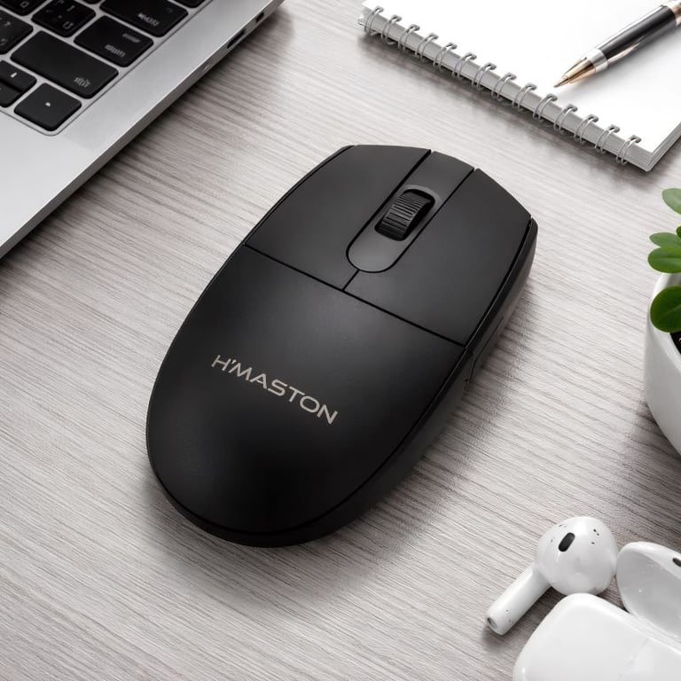 Mouse Sem Fio Sensor Óptico Ergonômico Conexão Receptor Nano Usb