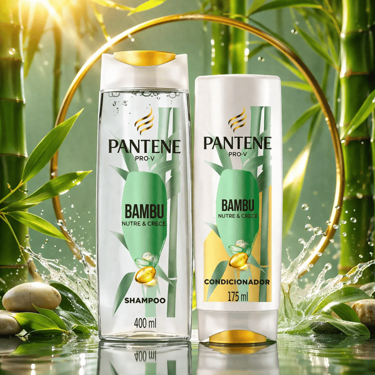 Kit Shampoo 400ml e Condicionador 175ml Pantene Bambu Nutre & Cresce