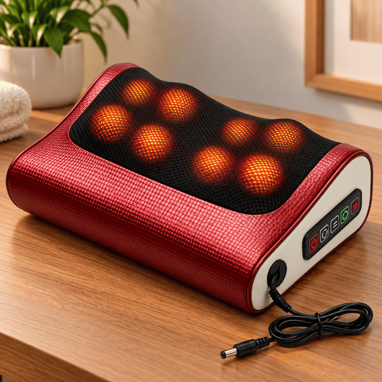Massageador Elétrico Cervical Com Aquecimento Bivolt Para Pescoço Lombar Pernas E Abdômen