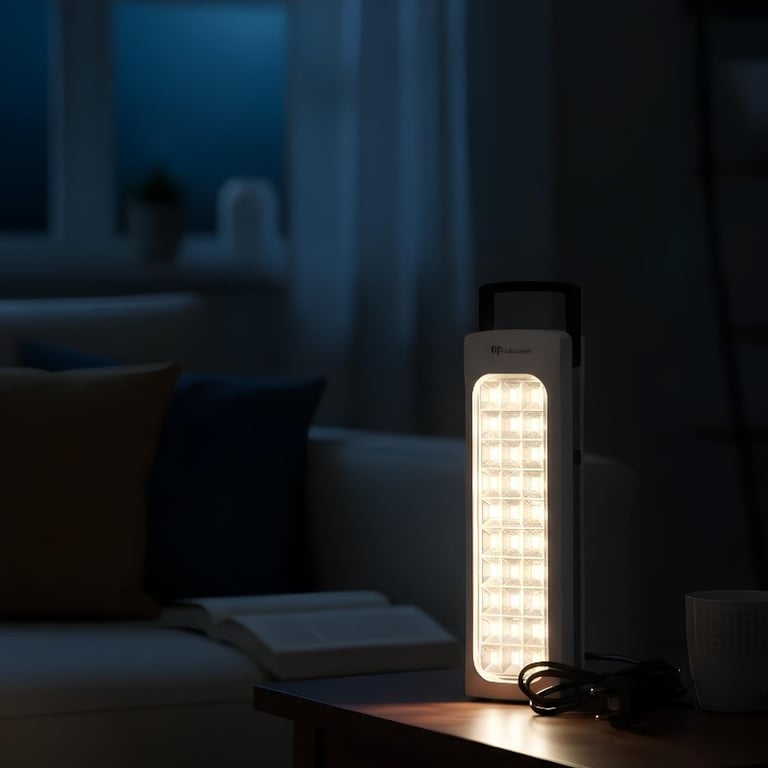 Luz Emergência Led Recarregável Bivolt Potente Autonomia Residência