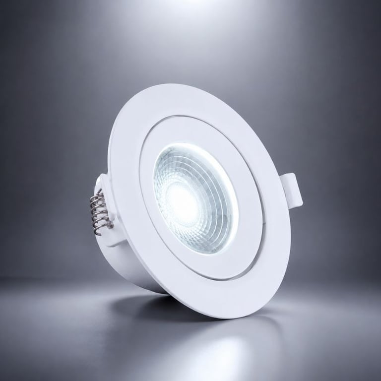 Spot Redondo de Embutir 12w Branco Frio