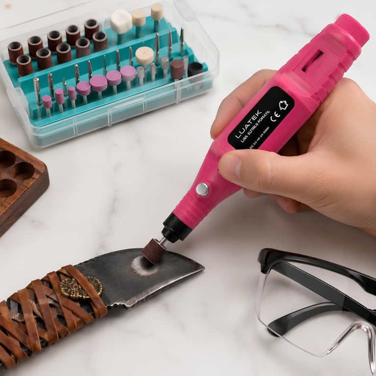 Lixa Elétrica Portátil Para Unhas Profissional Rosa